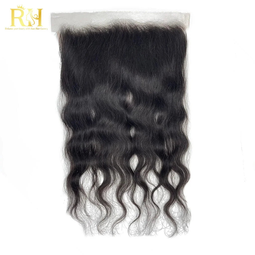 13×6 HD SWISS FRONTAL – Raw SEA Wavy Natural color