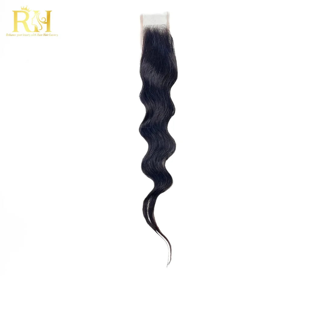 2×6 HD Swiss Closure – Raw SEA Wavy – Natural Color