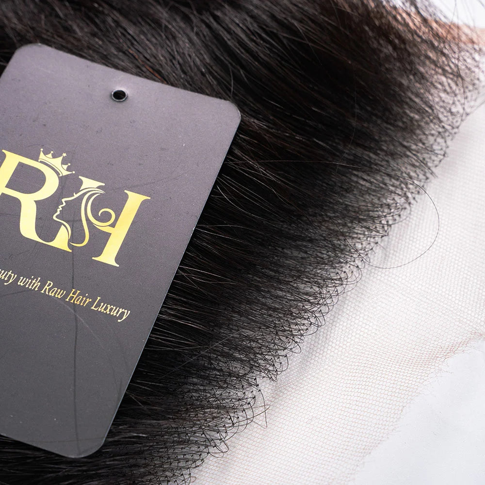 4×4 HD Swiss Closure – Raw SEA Wavy – Natural Color
