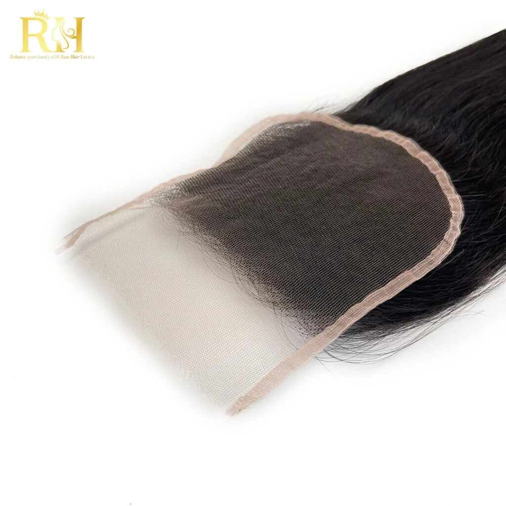 5×5 HD Swiss Closure – Raw SEA Straight – Natural Color