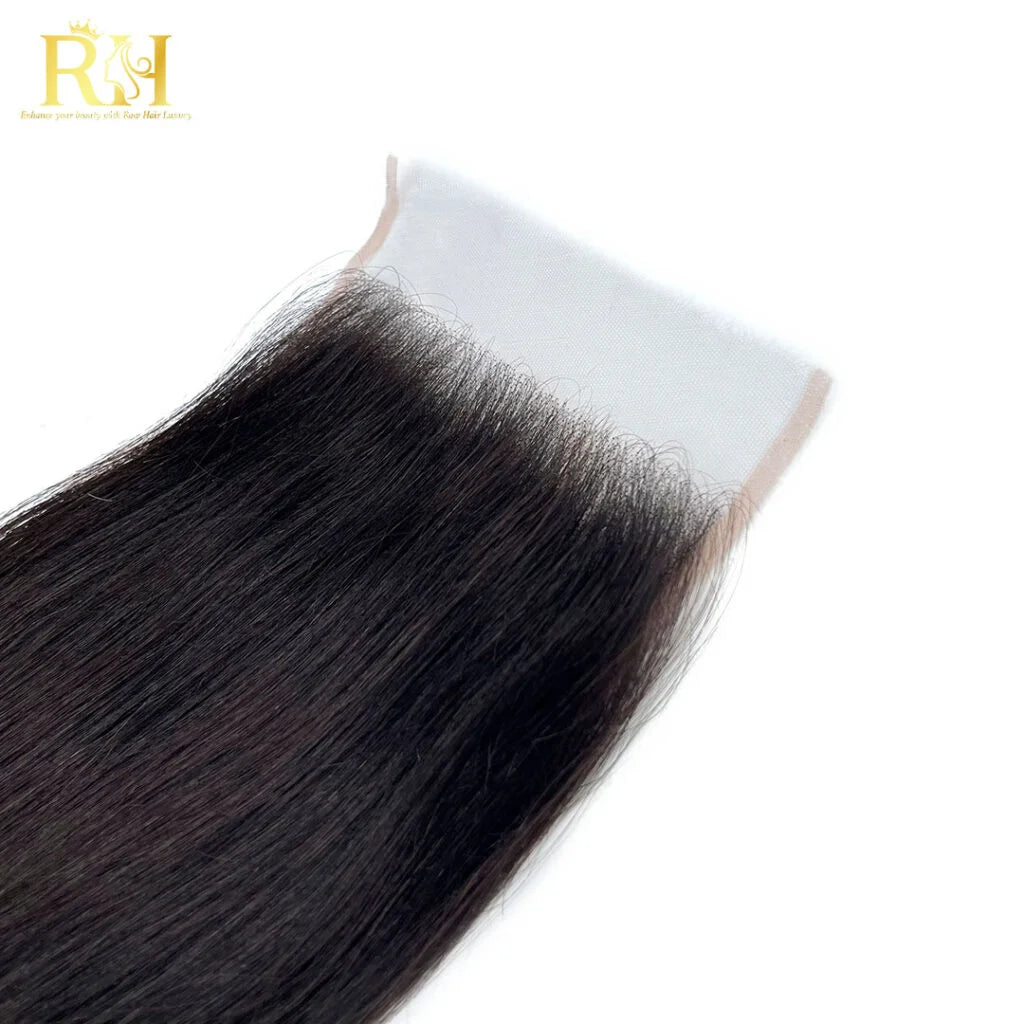 5×5 HD Swiss Closure – Raw SEA Straight – Natural Color