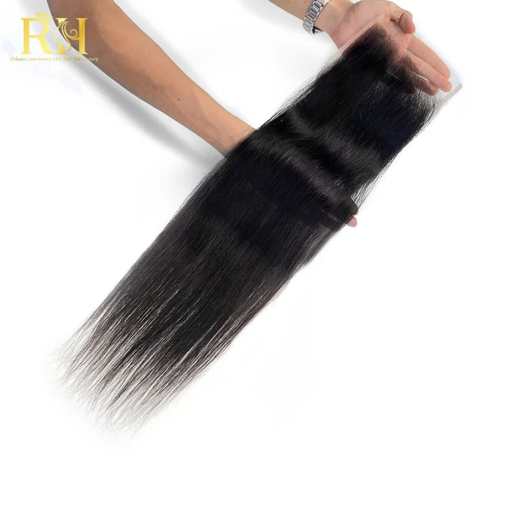 5×5 HD Swiss Closure – Raw SEA Straight – Natural Color