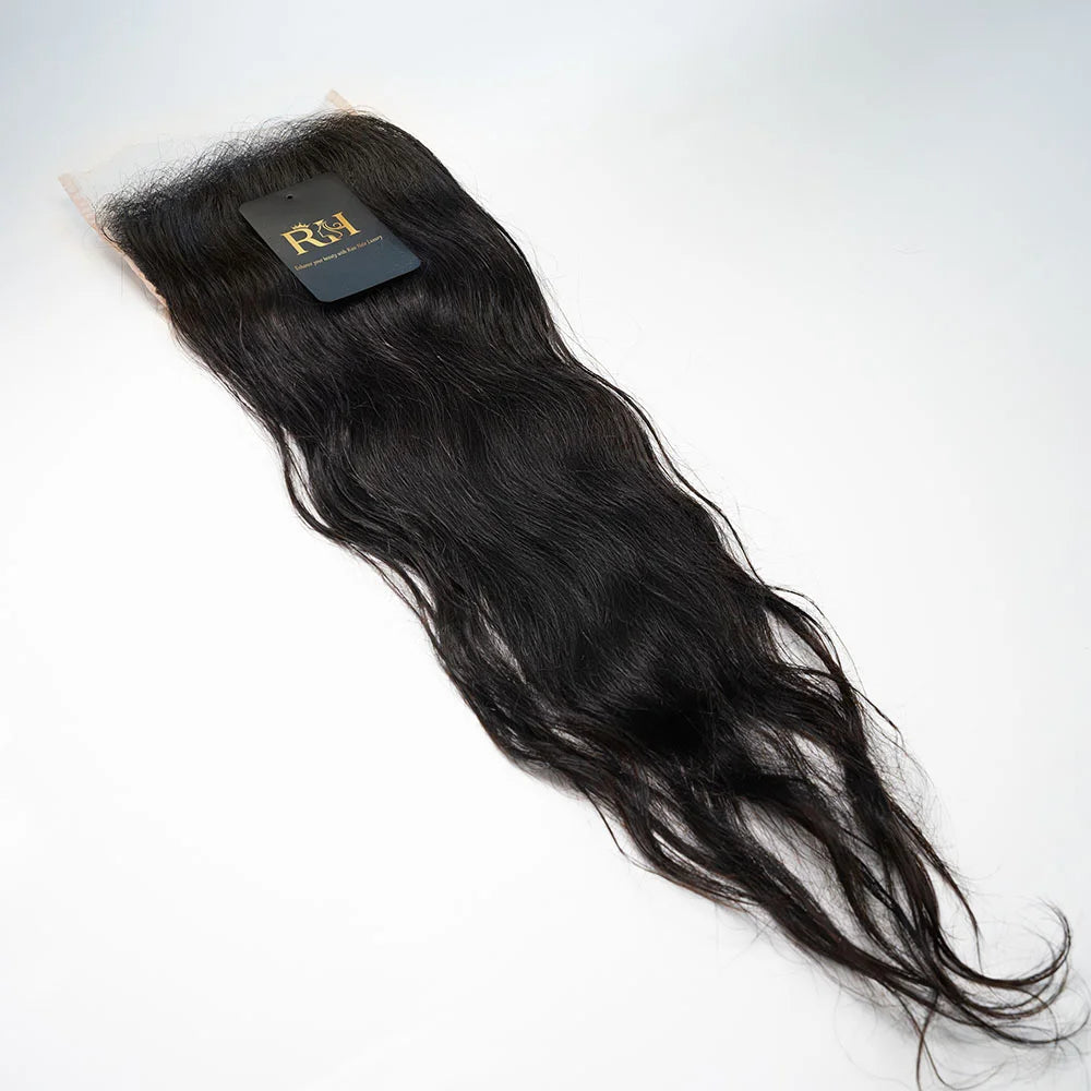 6×6 HD SWISS CLOSURE – Raw SEA Wavy – Natural Color