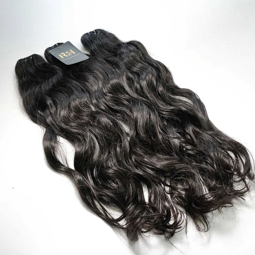 RAW SEA WAVY BUNDLE – DYED BLACK